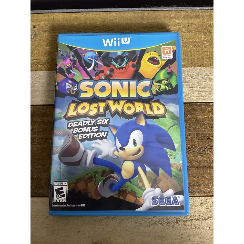 Sonic Lost World Deadly Six Bonus Edition, Wii U, Complete, EXCELLENT